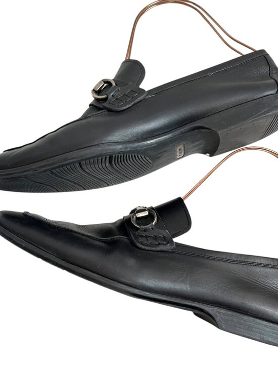 Magnanni loafers Rafa II black leather horsebit mens size 10 slip on shoes main image 12